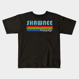 Shawnee Kansas Pride Shirt Shawnee LGBT Gift LGBTQ Supporter Tee Pride Month Rainbow Pride Parade Kids T-Shirt